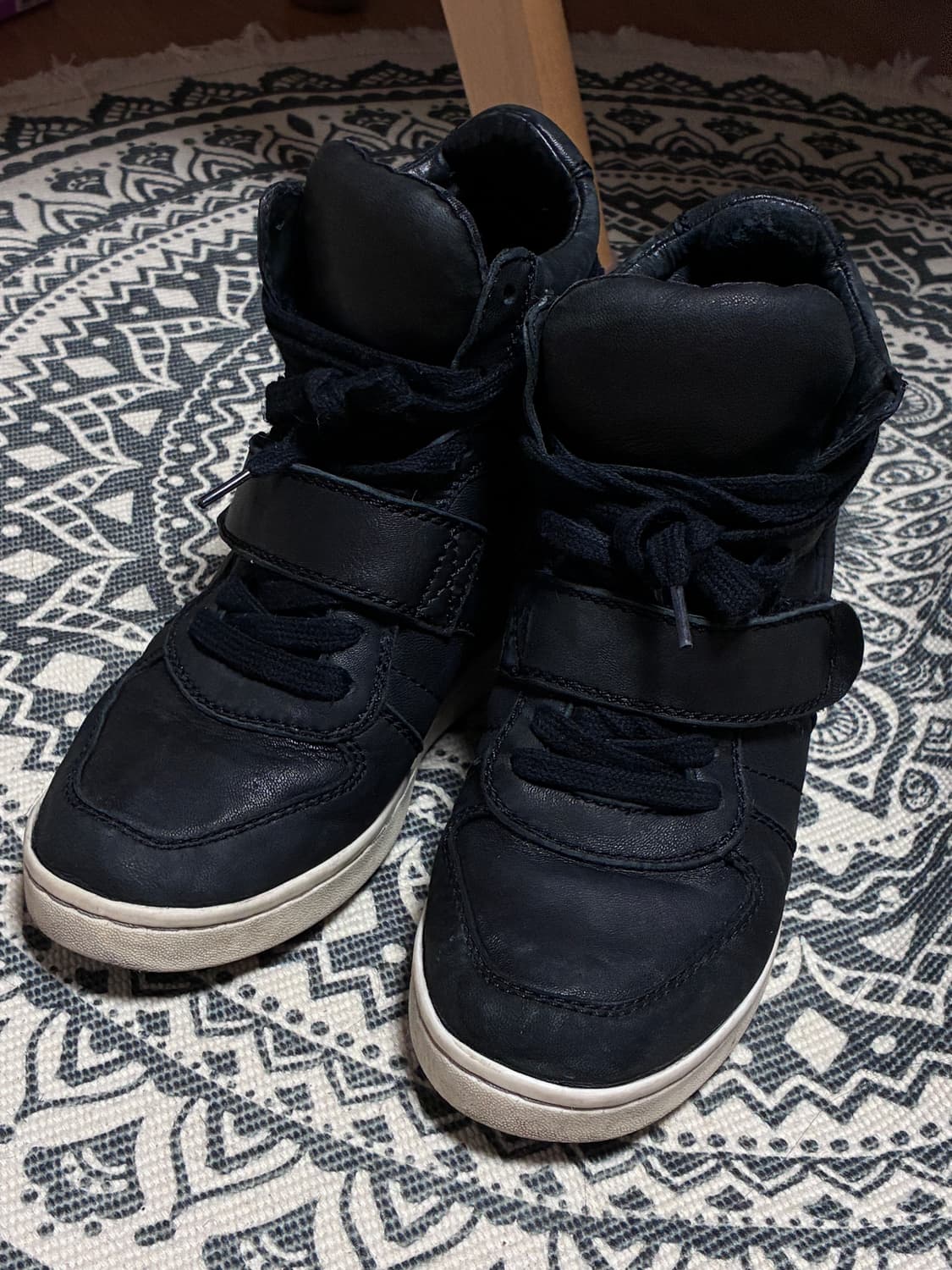 아쉬 웨지 스니커즈 블랙 레더 36 상품이미지2