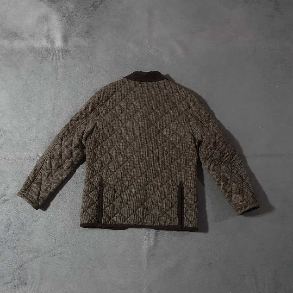 부기홀리데이 울 퀼티드 퀼팅 자켓 XL 브라운 상품이미지2