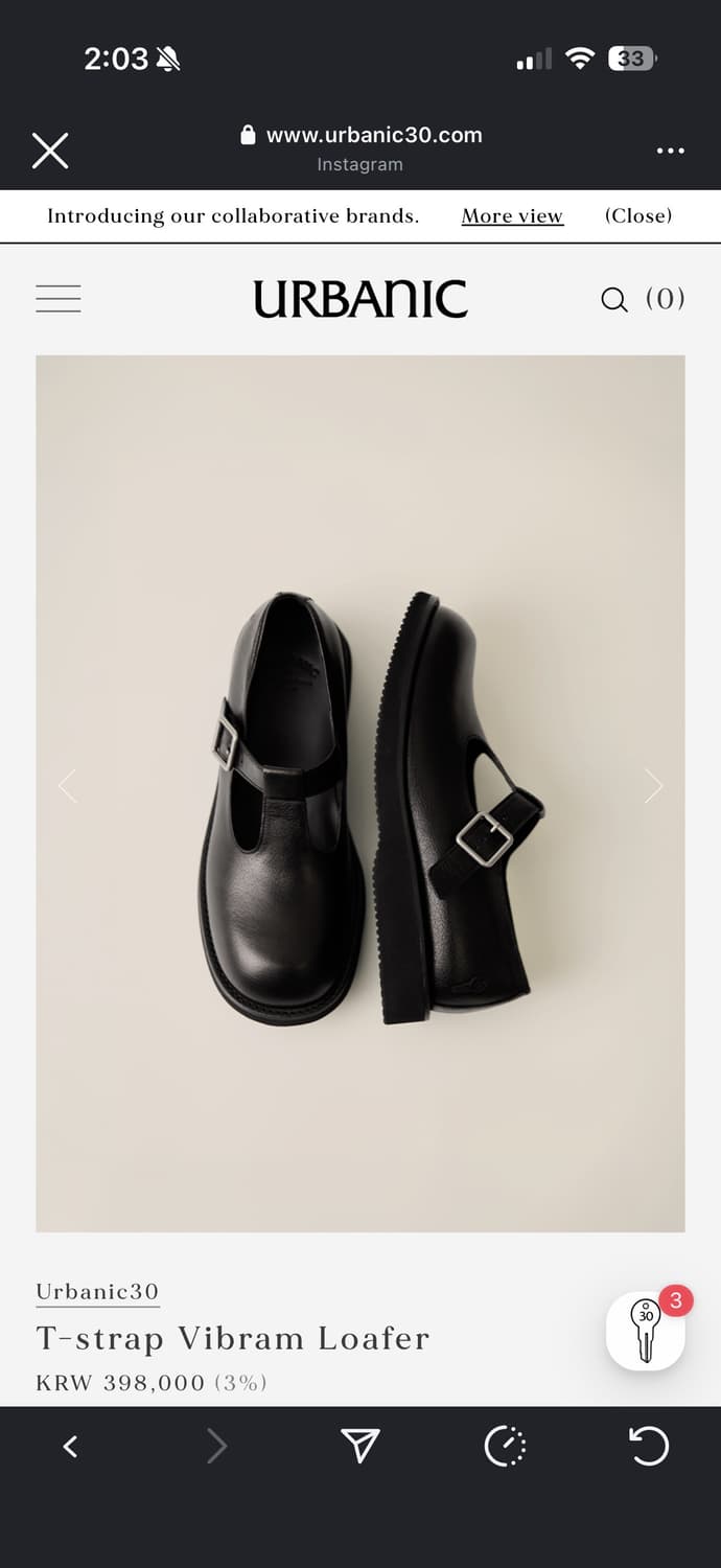 [1회 잠깐 착용] 얼바닉30 티스트랩 비브람 로퍼 상품이미지2