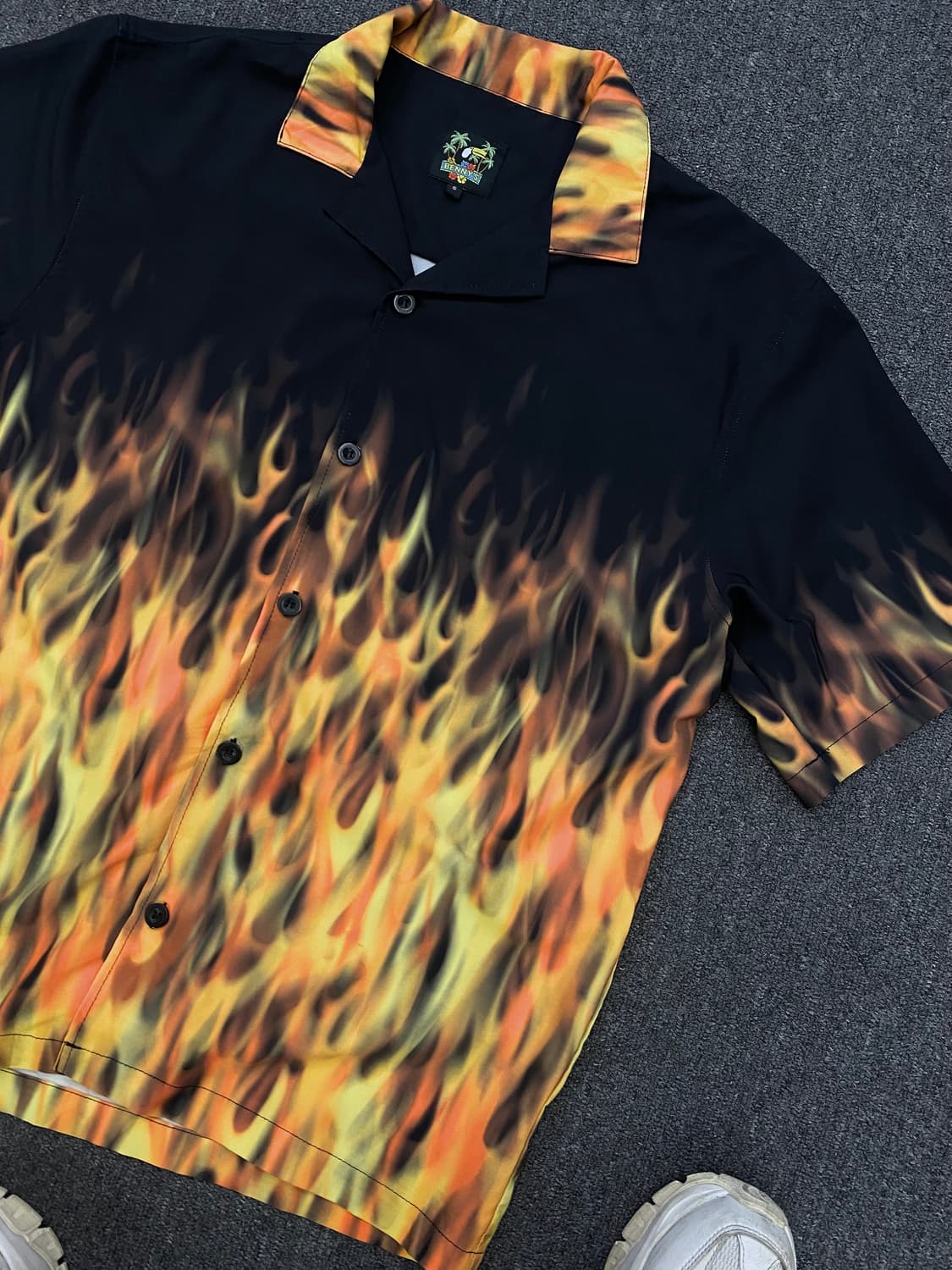 빈티지 플레임 반팔 셔츠 상품이미지3