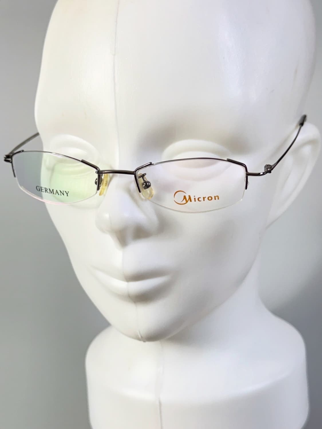 독일제 MICRON 세미 림리스 스퀘어 무테 빈티지 안경 상품이미지8