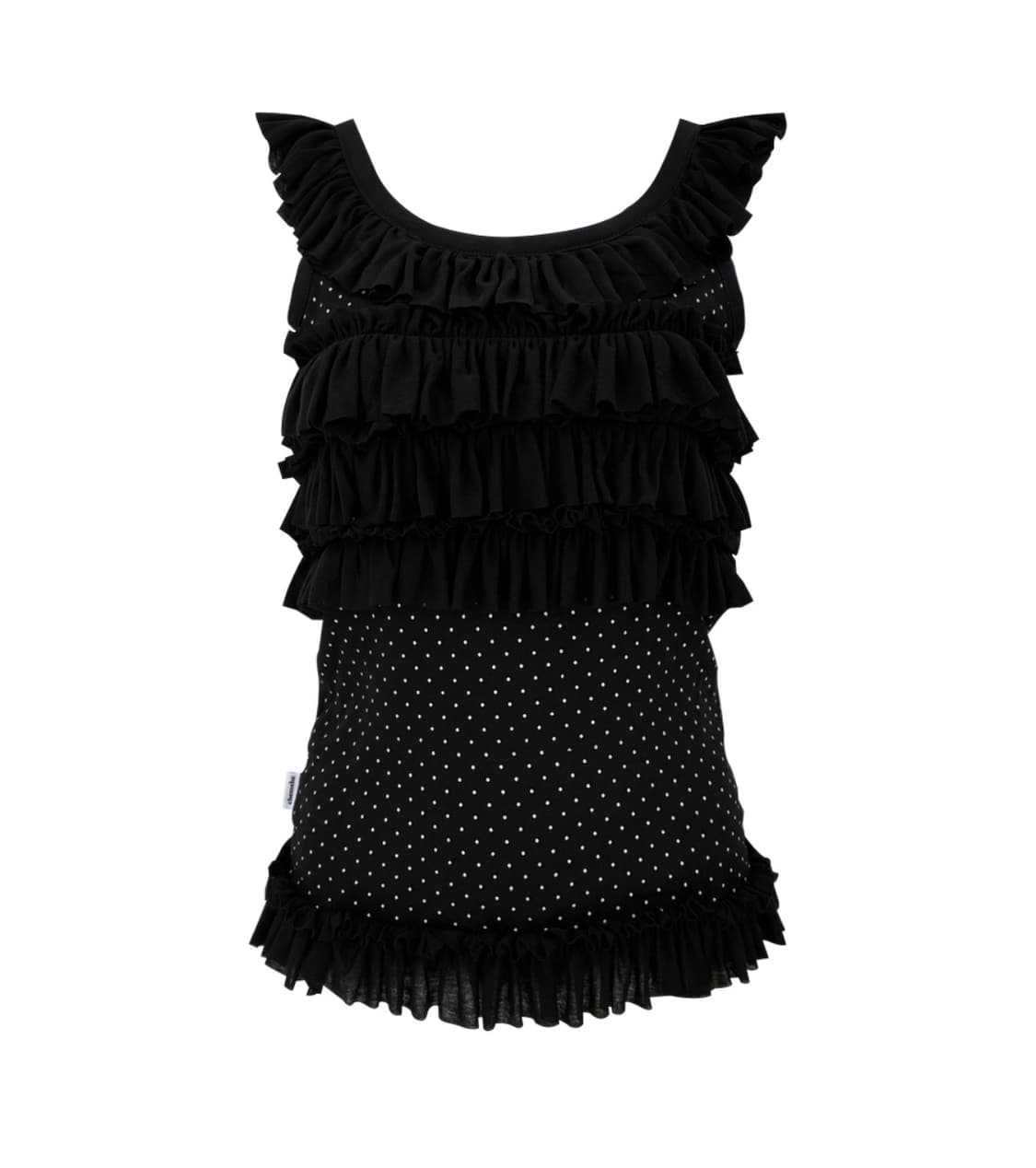 체메씨 frilly sleeveless (black dot) 상품이미지1