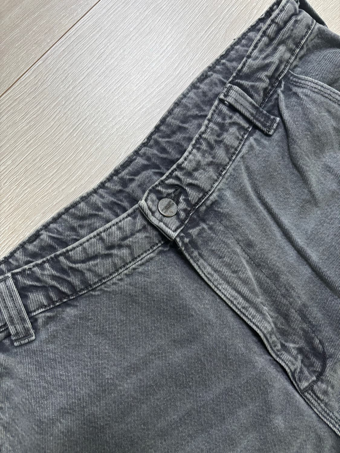 자라 카펜터 그레이 데님 팬츠 상품이미지2