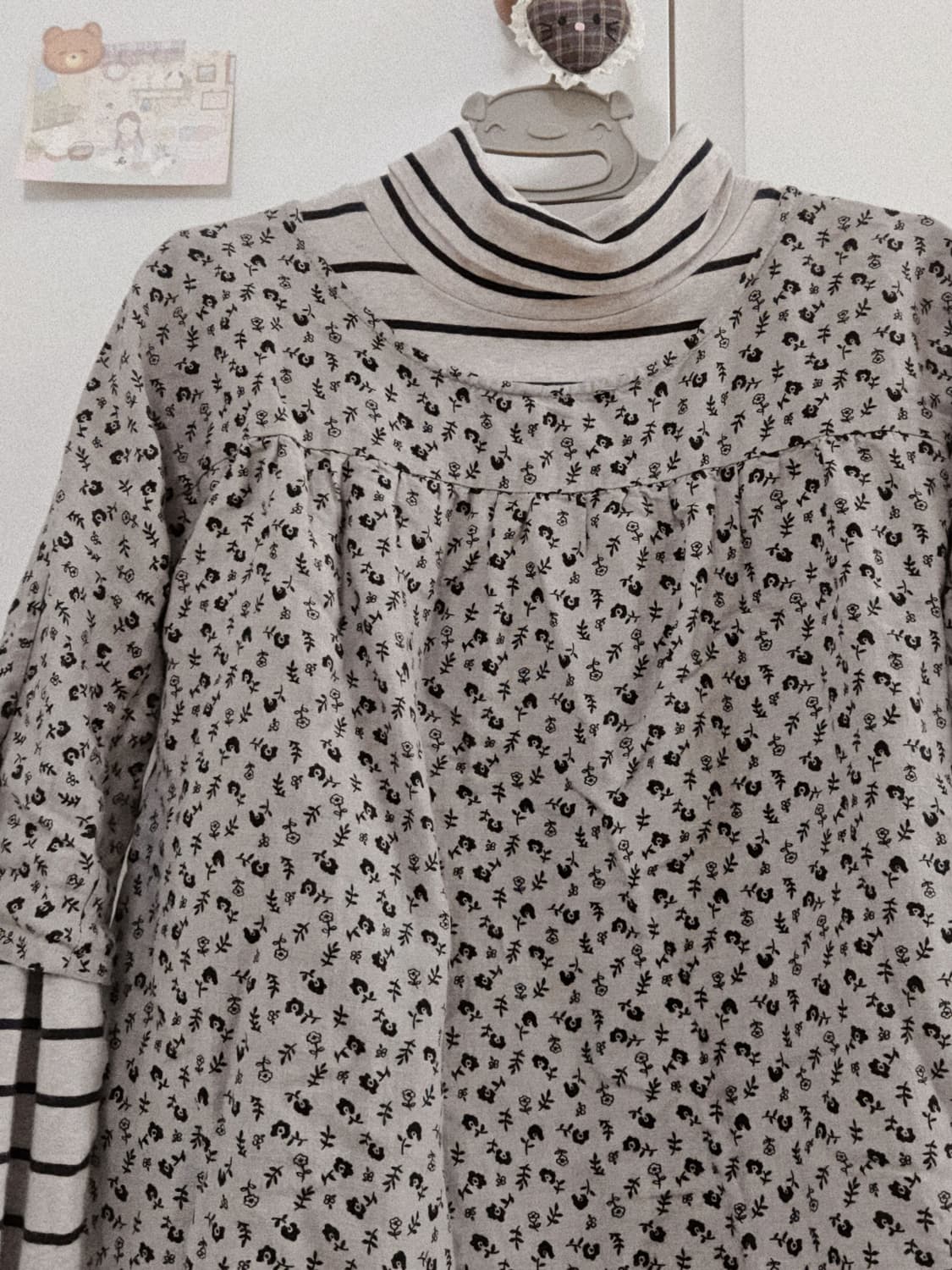 빈티지 모리걸 코디세트 잔꽃블라우스 상품이미지5