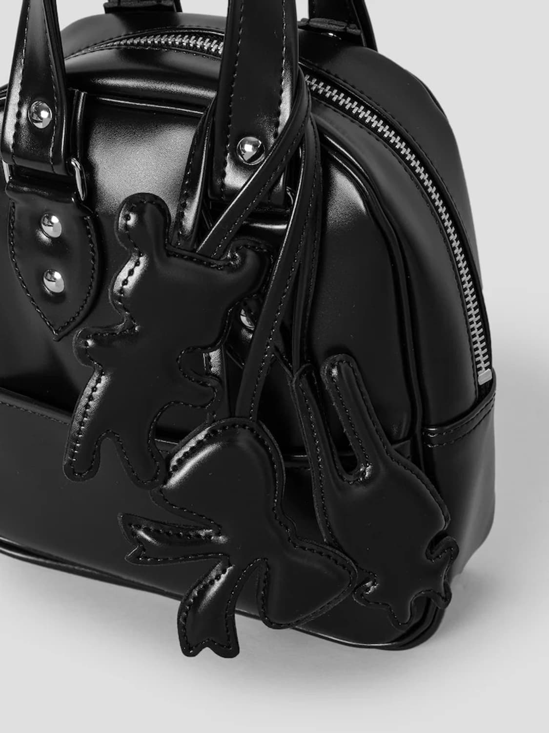 꼼데가르송 걸 25fw 멀티 참 토트백/블랙 상품이미지2