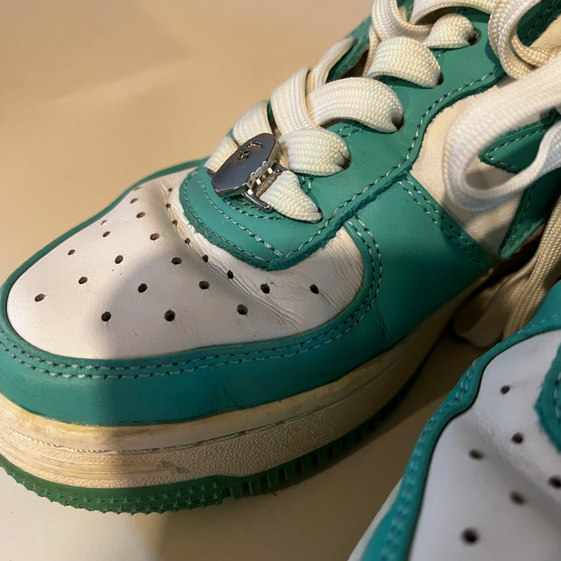 베이프 스타 로우 화이트 그린 상품이미지5