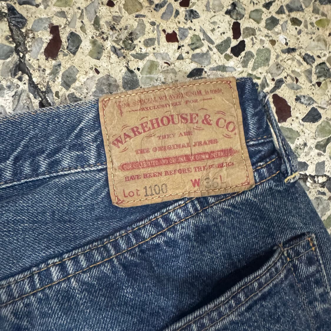 [36] Warehouse 웨어하우스 1100 셀비지 데님 팬츠 상품이미지8