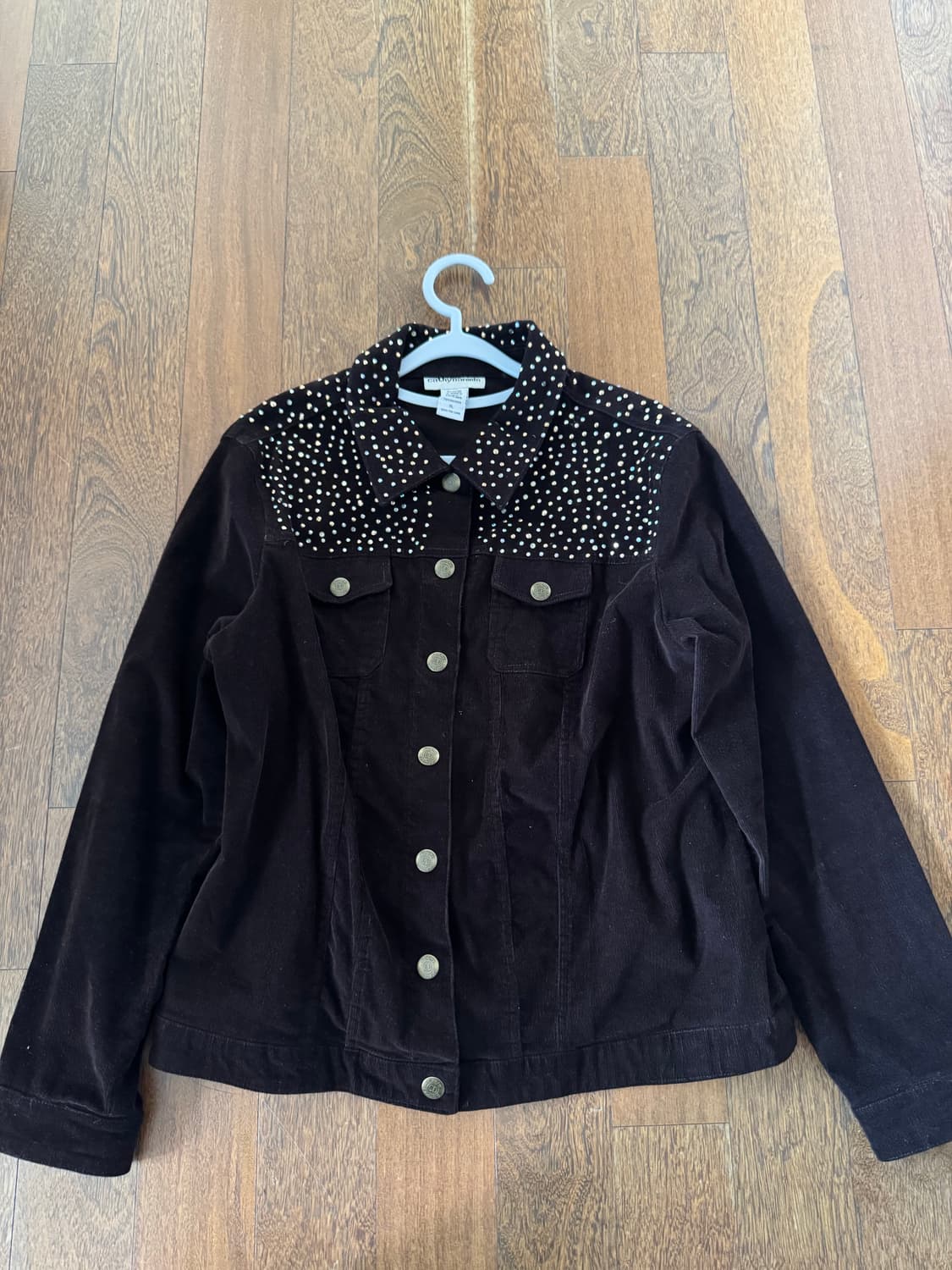 코듀로이 비즈 트러커 자켓 상품이미지2