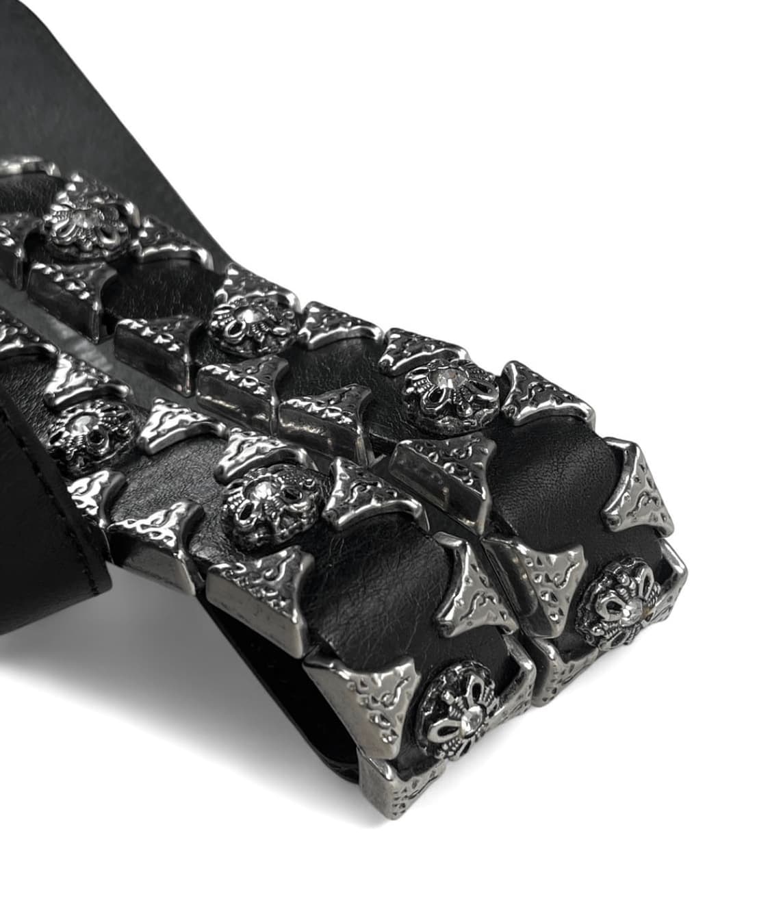 빈티지벨트 Berge 스터드 레더 벨트 상품이미지3