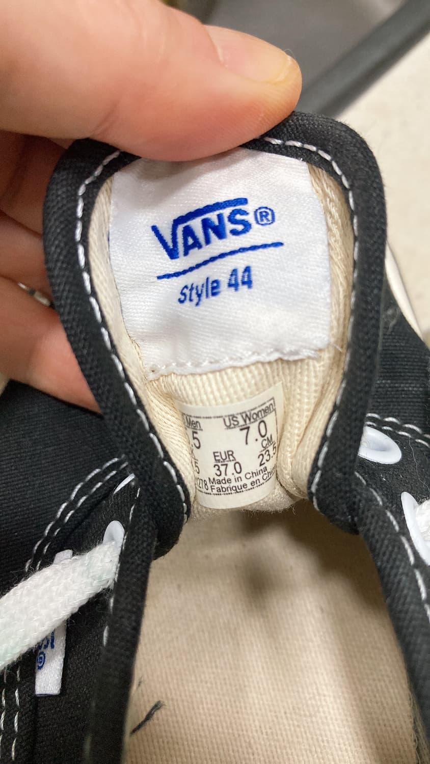 반스 어센틱 블랙 235 상품이미지7