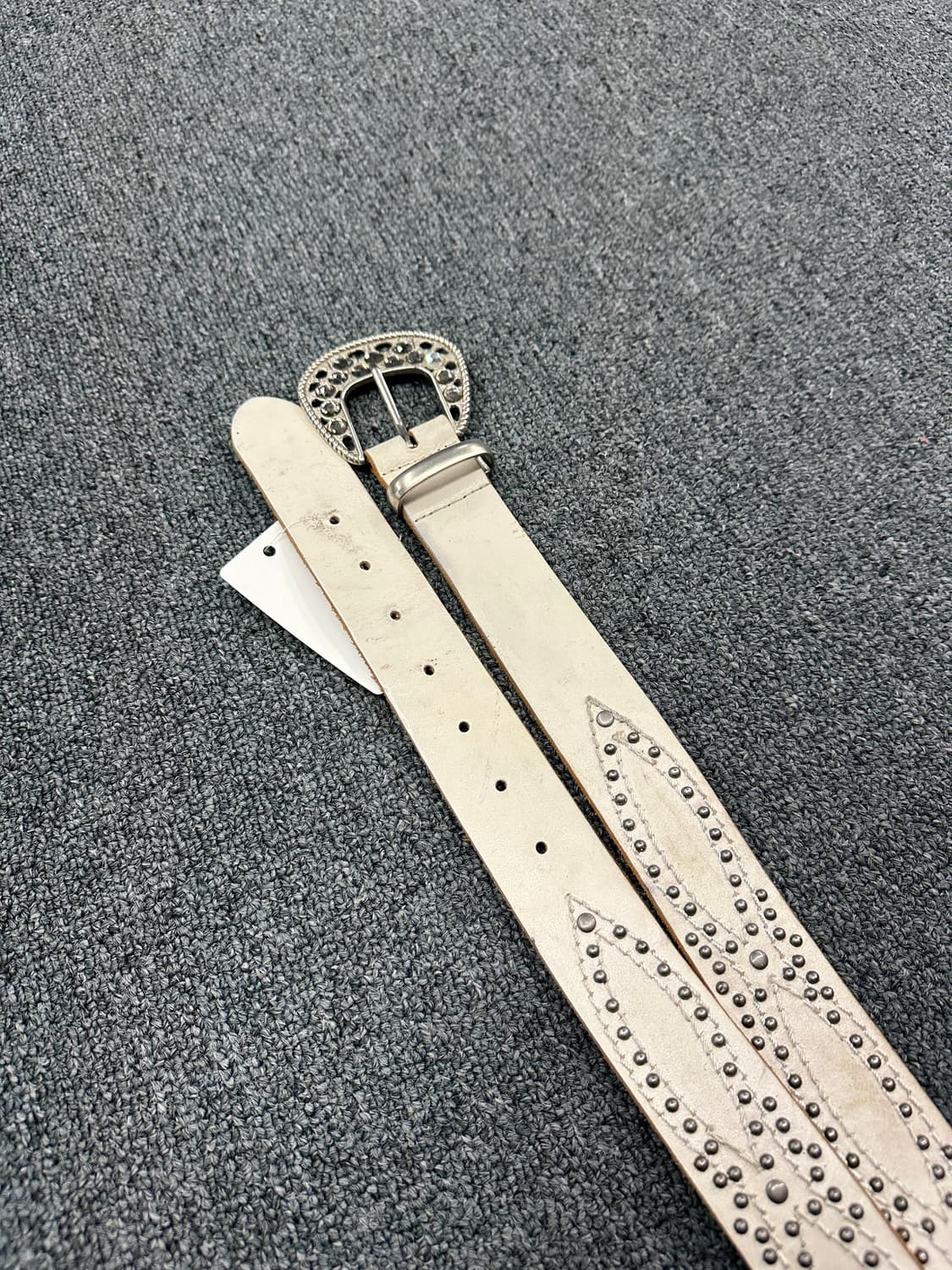 빈티지 웨스턴 스터드 큐빅 벨트 상품이미지2