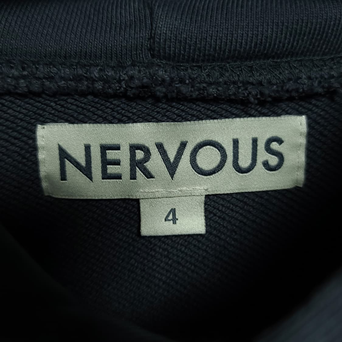 4 ) NERVOUS 너버스 오버핏 후드 차콜 상품이미지8