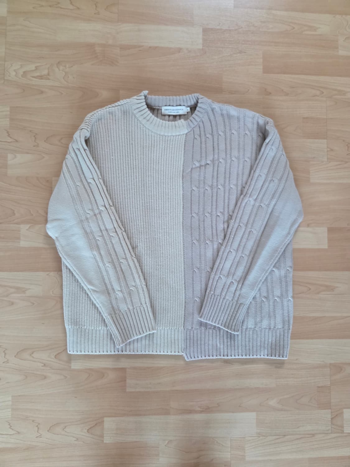 오디너리피플 아이보리 니트 color-texure mix 프리사이즈 상품이미지1