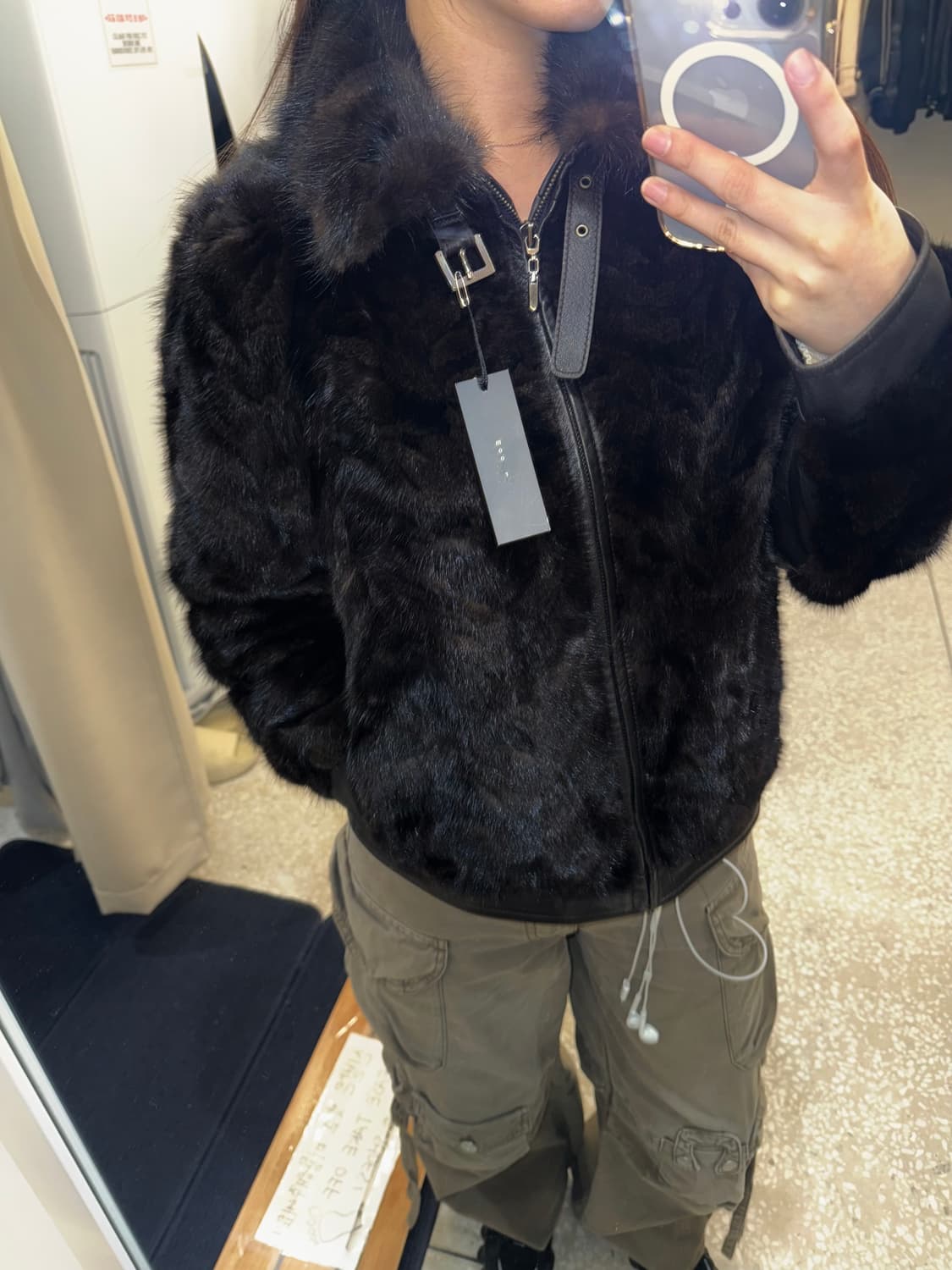 Crocodile Ladies Mink Short Jacket  상품이미지1