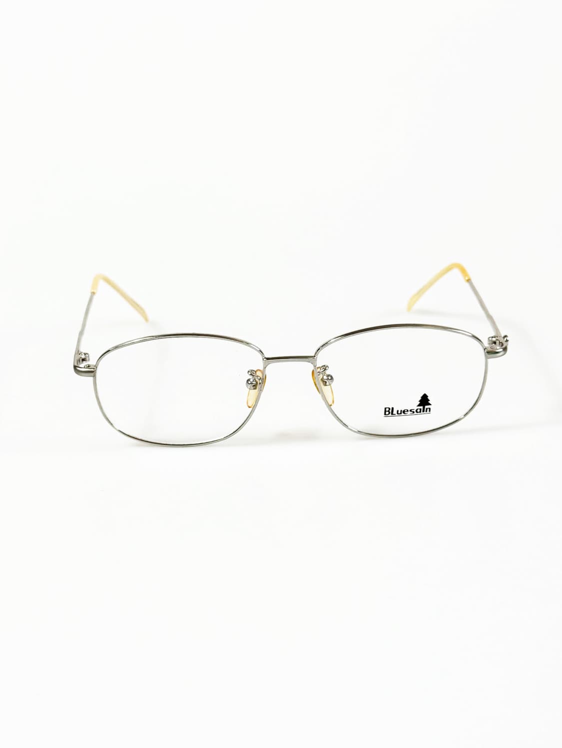 90s BLUESAIN 실버 메탈 슬림 스퀘어 빈티지 안경 상품이미지2