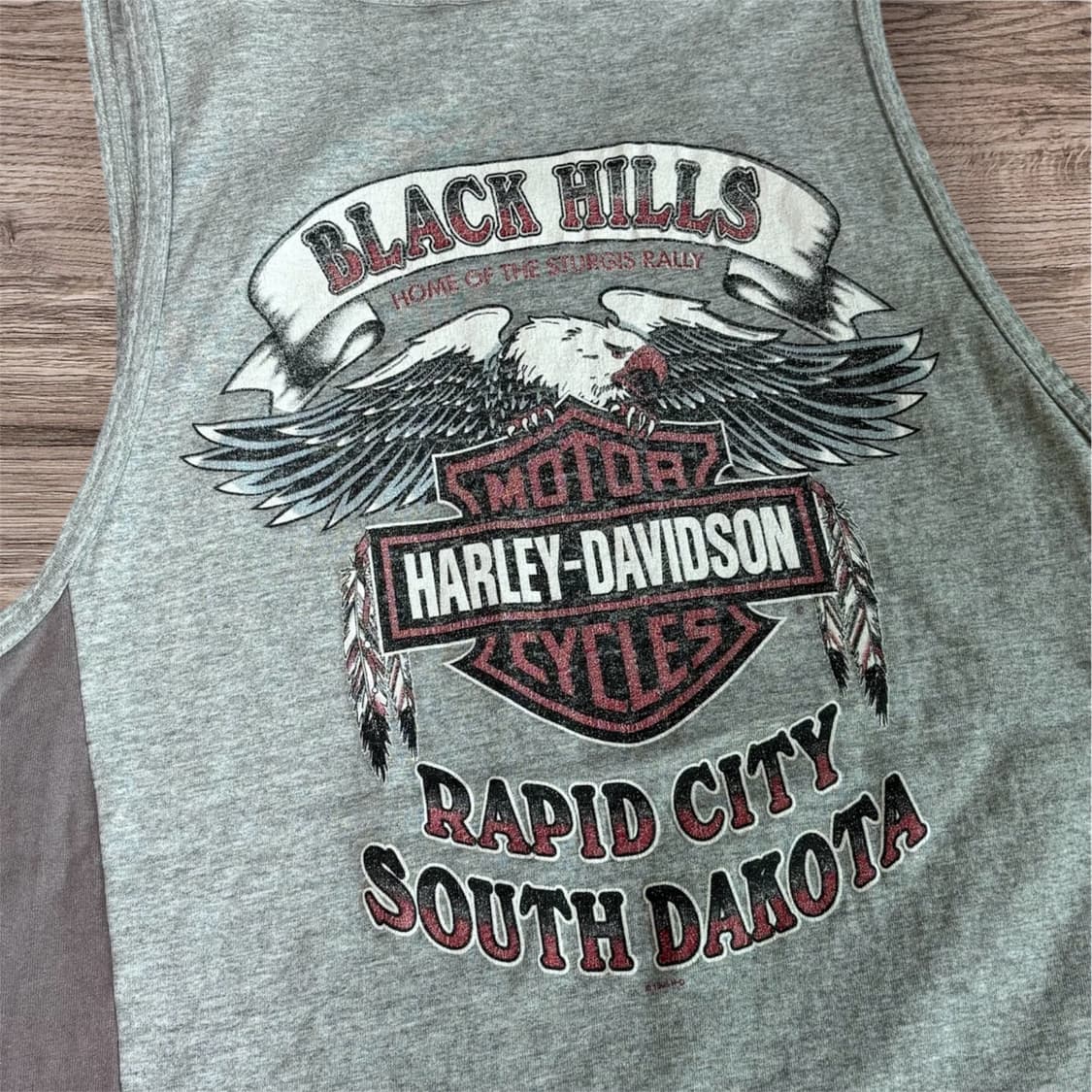 90s Harley Davidson BLACK HILL T-shirt 상품이미지3