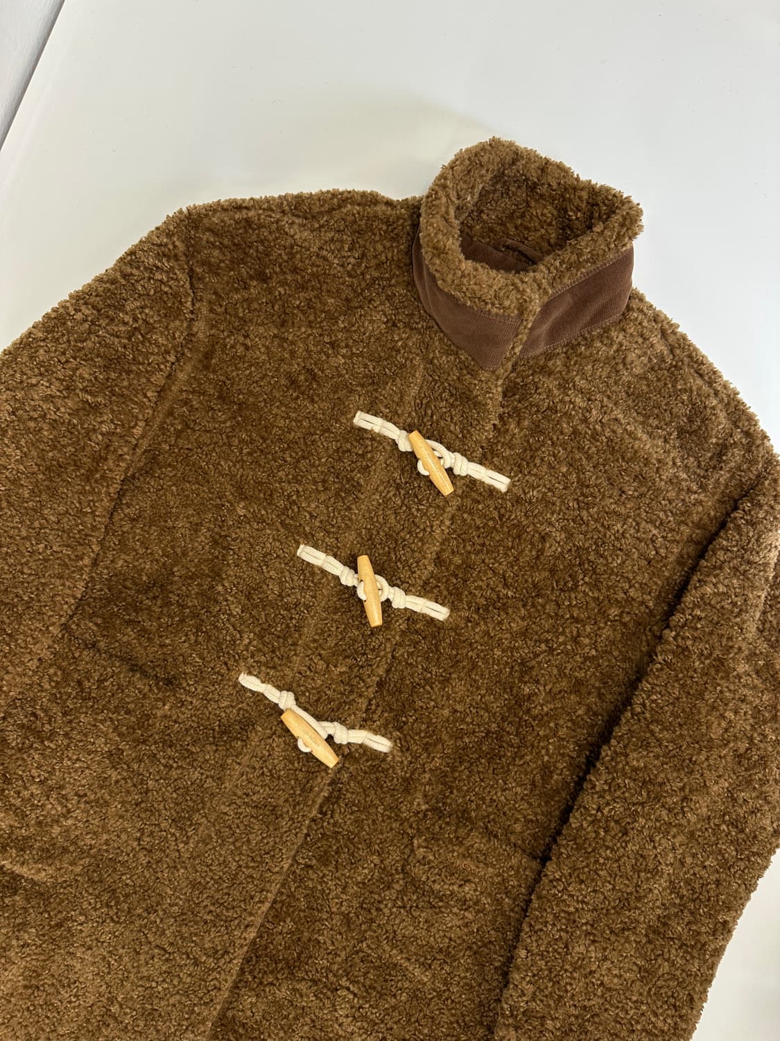 커버낫 쉐르파 더플 코트 브라운 os 상품이미지3