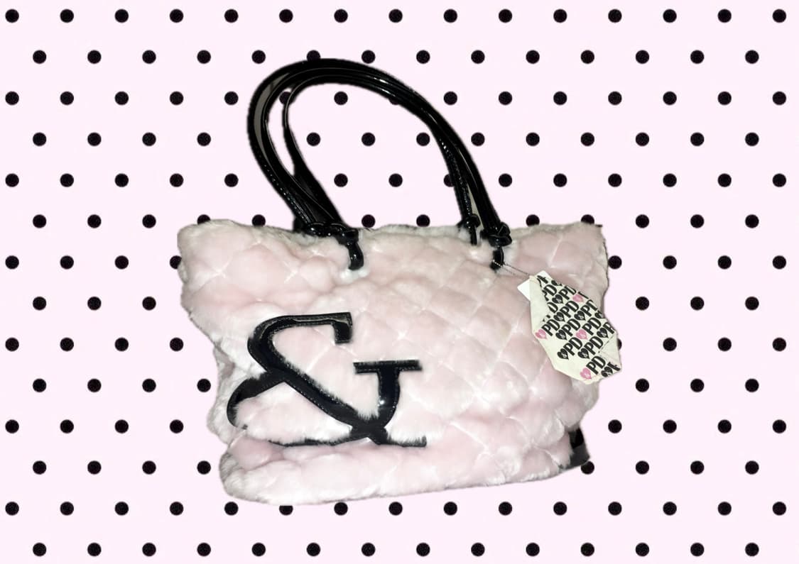 P&D 핑키앤다이안 빅로고 핑크 퍼 숄더백 히메갸루 블랙 대장템 오네갸루 상품이미지2