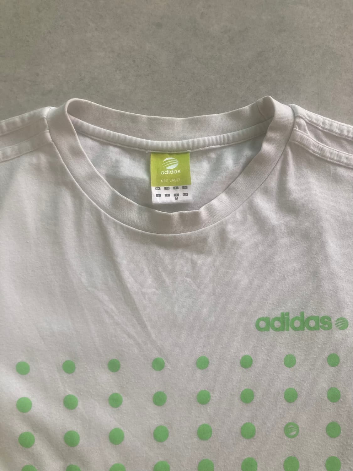 Adidas 아디다스 땡땡이 삼선 반팔 티셔츠 상품이미지4