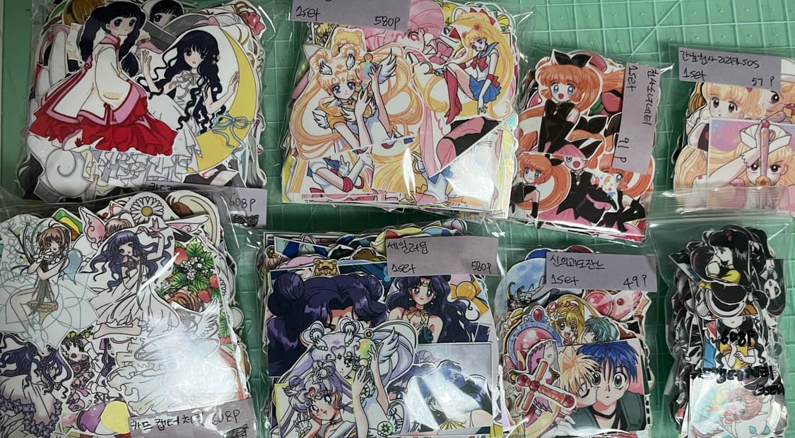 90년대 추억의 애니 인스컷 세트(세일러문,카드캡터체리,괴도잔느 상품이미지1