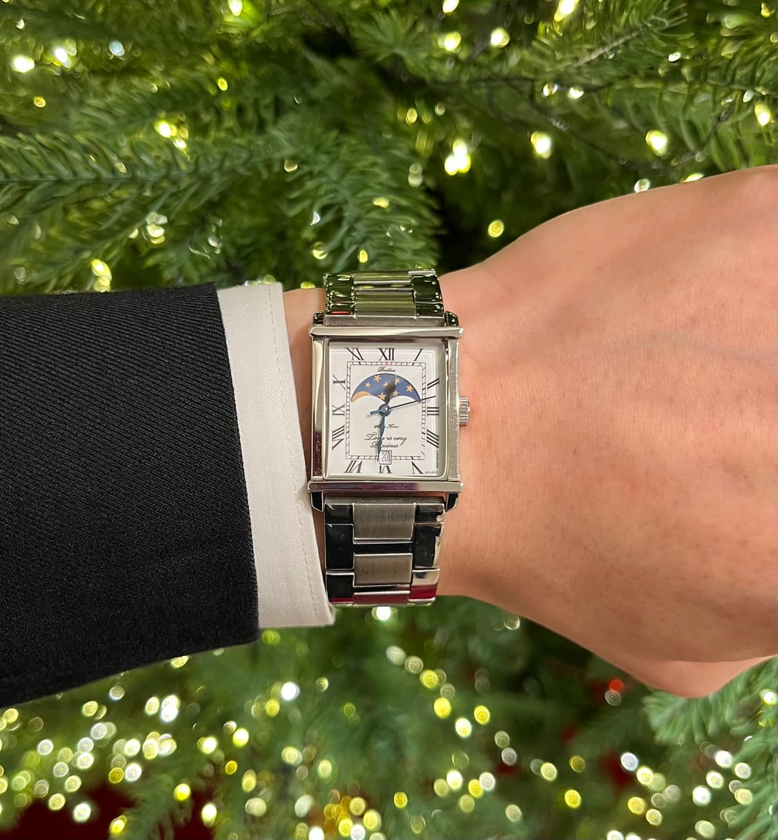 WMT CHRONO CLUB 문페이즈 사각시계   (리폼)세상에 단 하나 상품이미지2