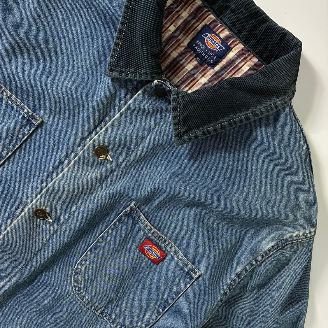 Dickies  디키즈 90,s 데님 초어 워크 자켓  상품이미지4