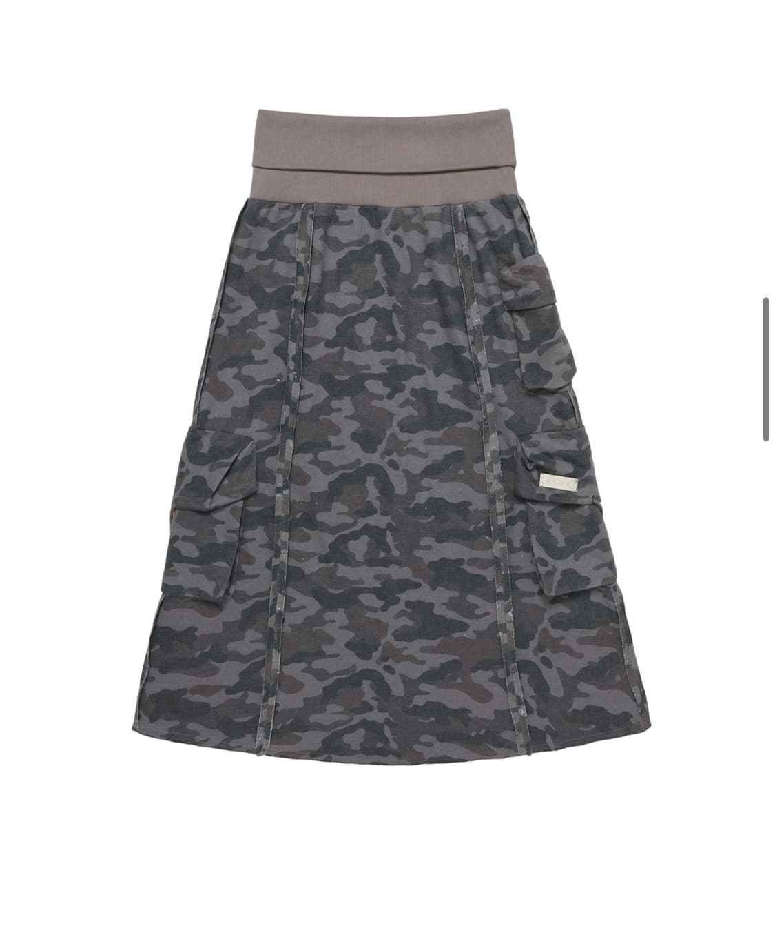 yeel 카고스커트 cargo cubic maxi skirt camo 상품이미지1