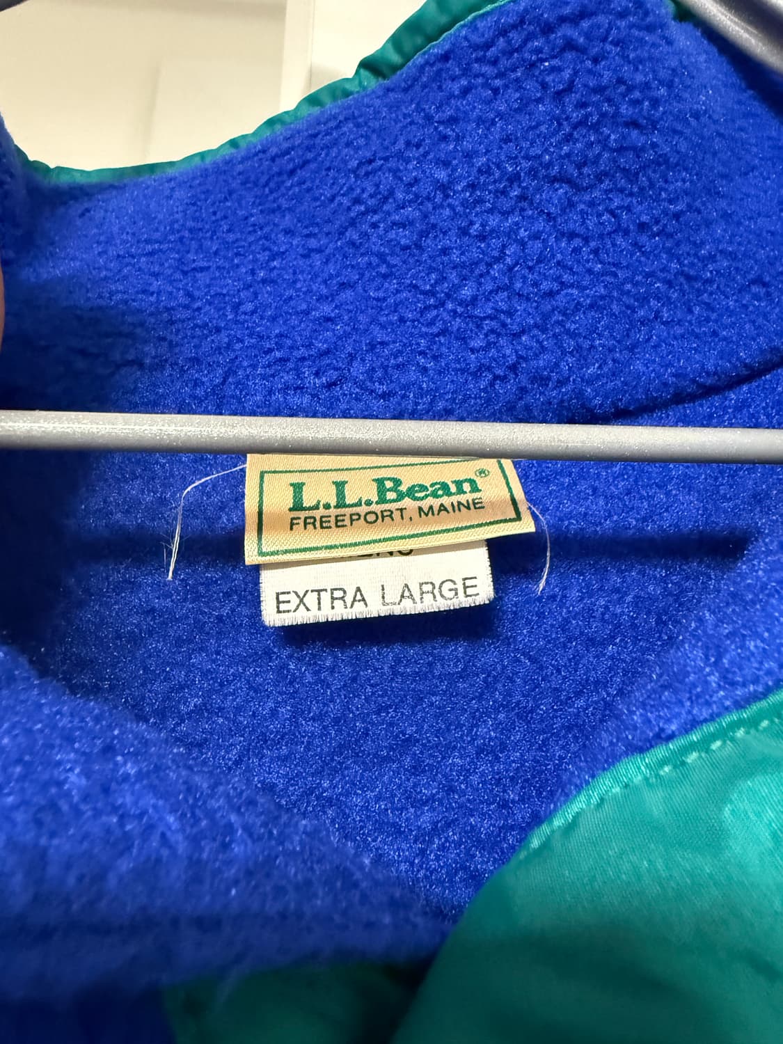 [USA Made] 엘엘빈 L.L.Bean 신칠라 후리스 빈티지 로얄블루 상품이미지3