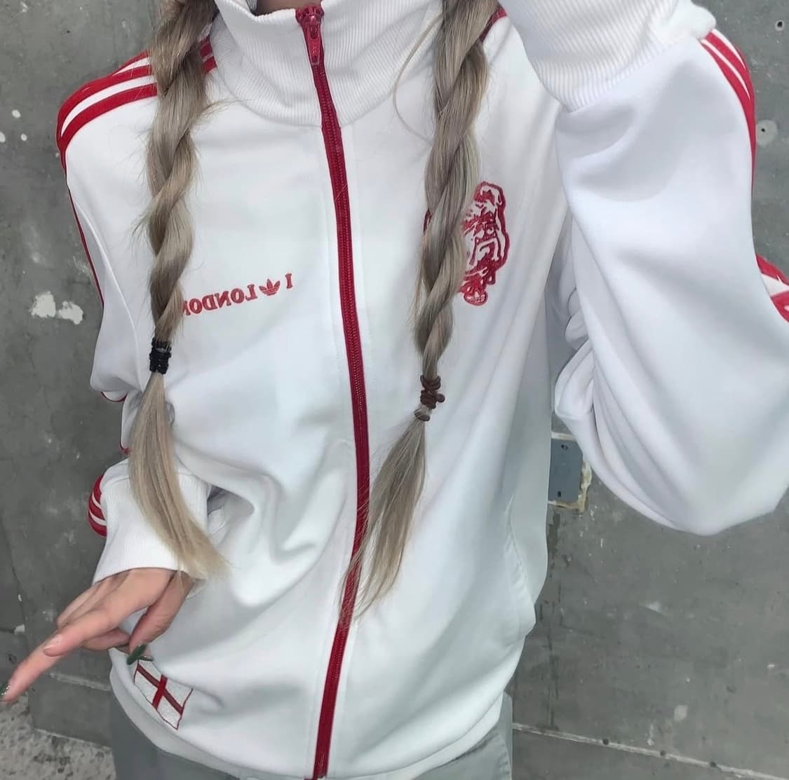 아디다스 런던 화이트•레드 져지  상품이미지2