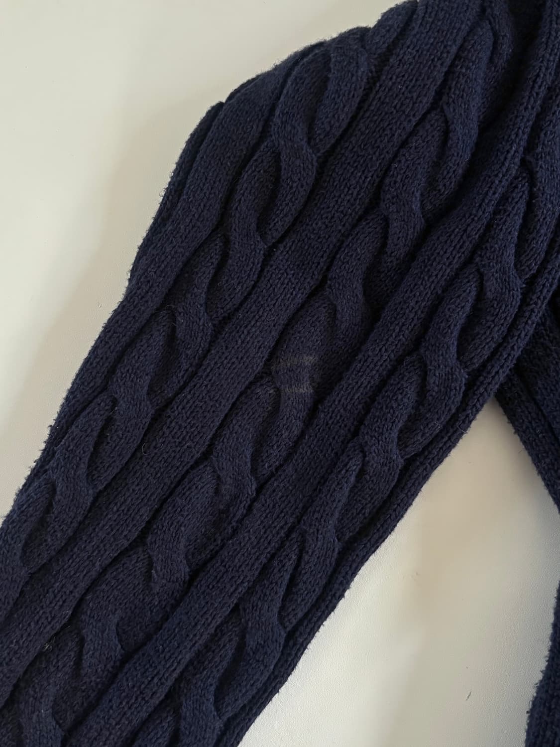 Polo 폴로 랄프로렌 신형라벨 네이비 컬러 케이블 코튼 니트 상품이미지10