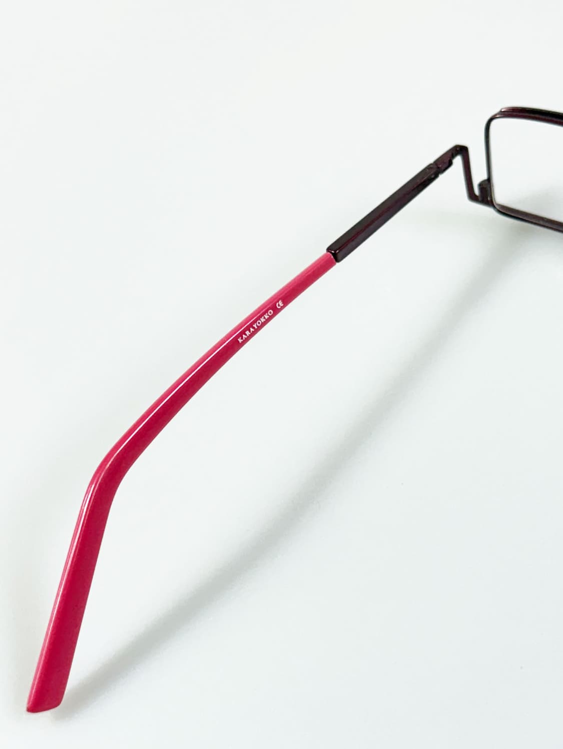 90s KARAYOKKO 슬림 스퀘어 언더림 빈티지 안경 상품이미지7