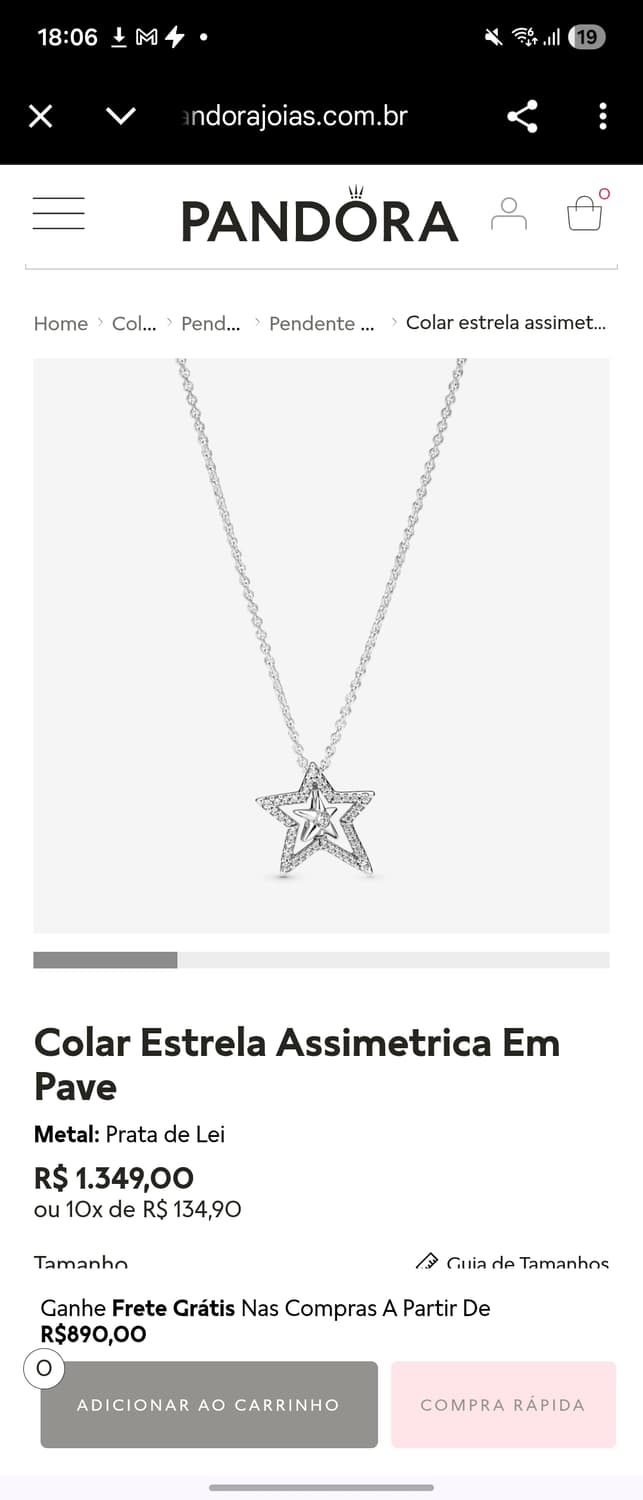 판도라 정품 스타 목걸이 상품이미지3