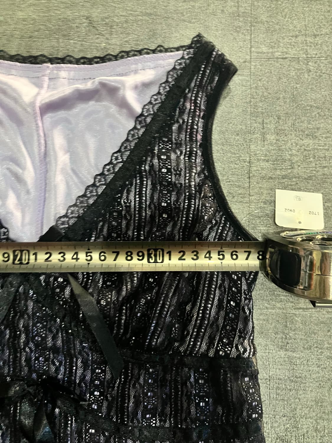일본빈티지 핀터깔 하구미모리걸 달천깔페어리 프린세스 레이어드슬리브리스탑 상품이미지2