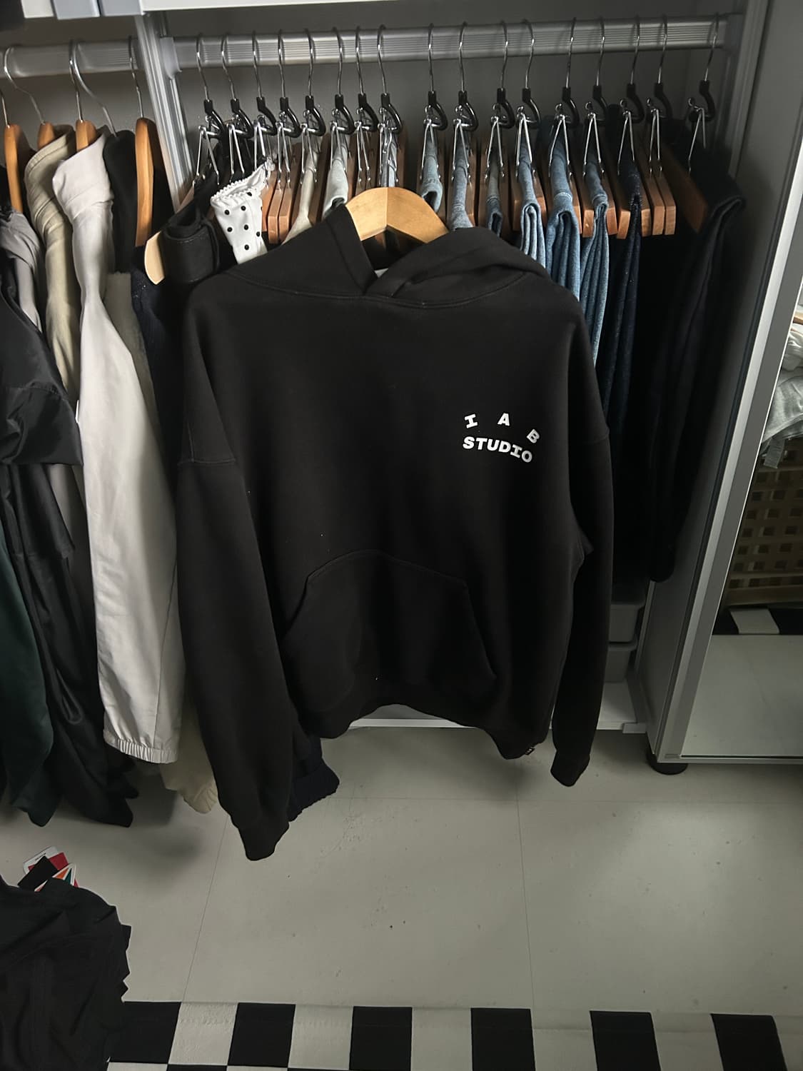 아이앱 후드티 블랙 M 상품이미지2