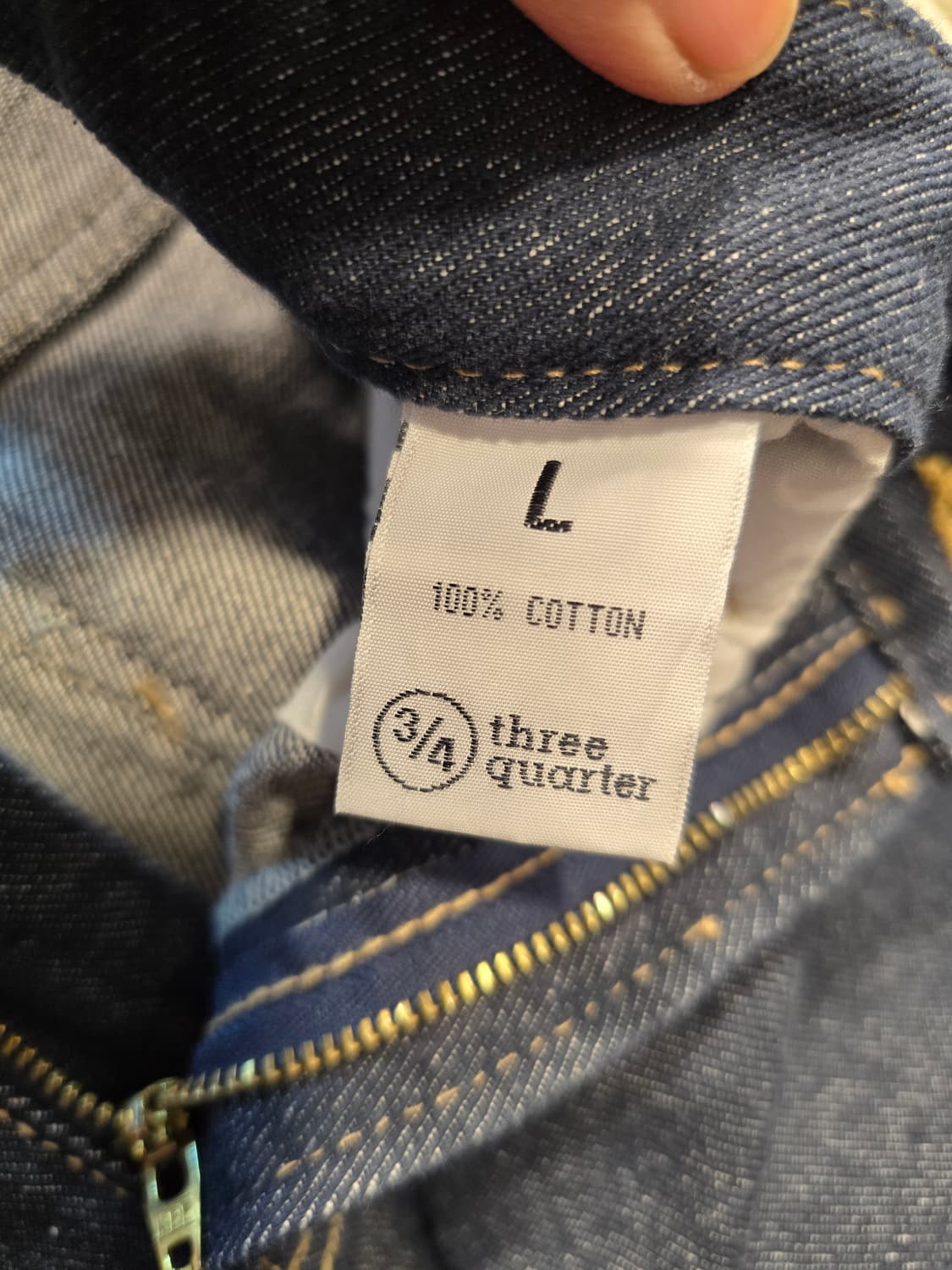 쓰리쿼터 Three Quarter 데님 롱 스커트 26~27 상품이미지7