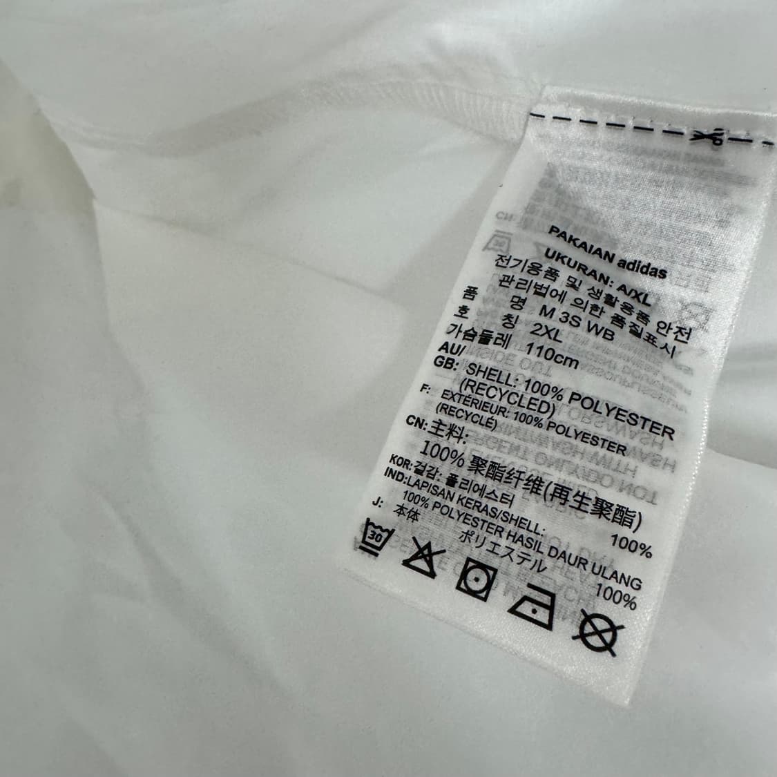 아디다스 로고 3S 바람막이자켓 상품이미지4