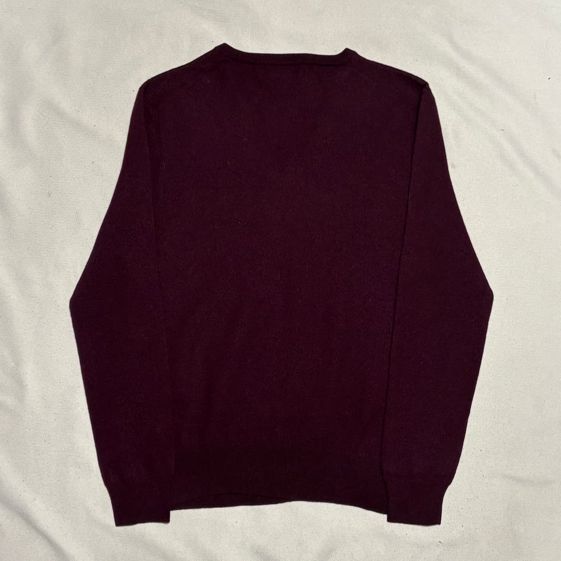L 폴로랄프로렌 울 퍼플 브이넥 니트 상품이미지3