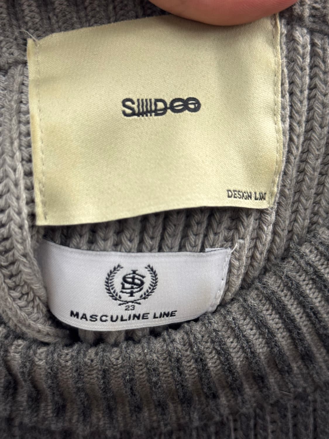  시도 니트 스웨터 그레이 M 상품이미지4