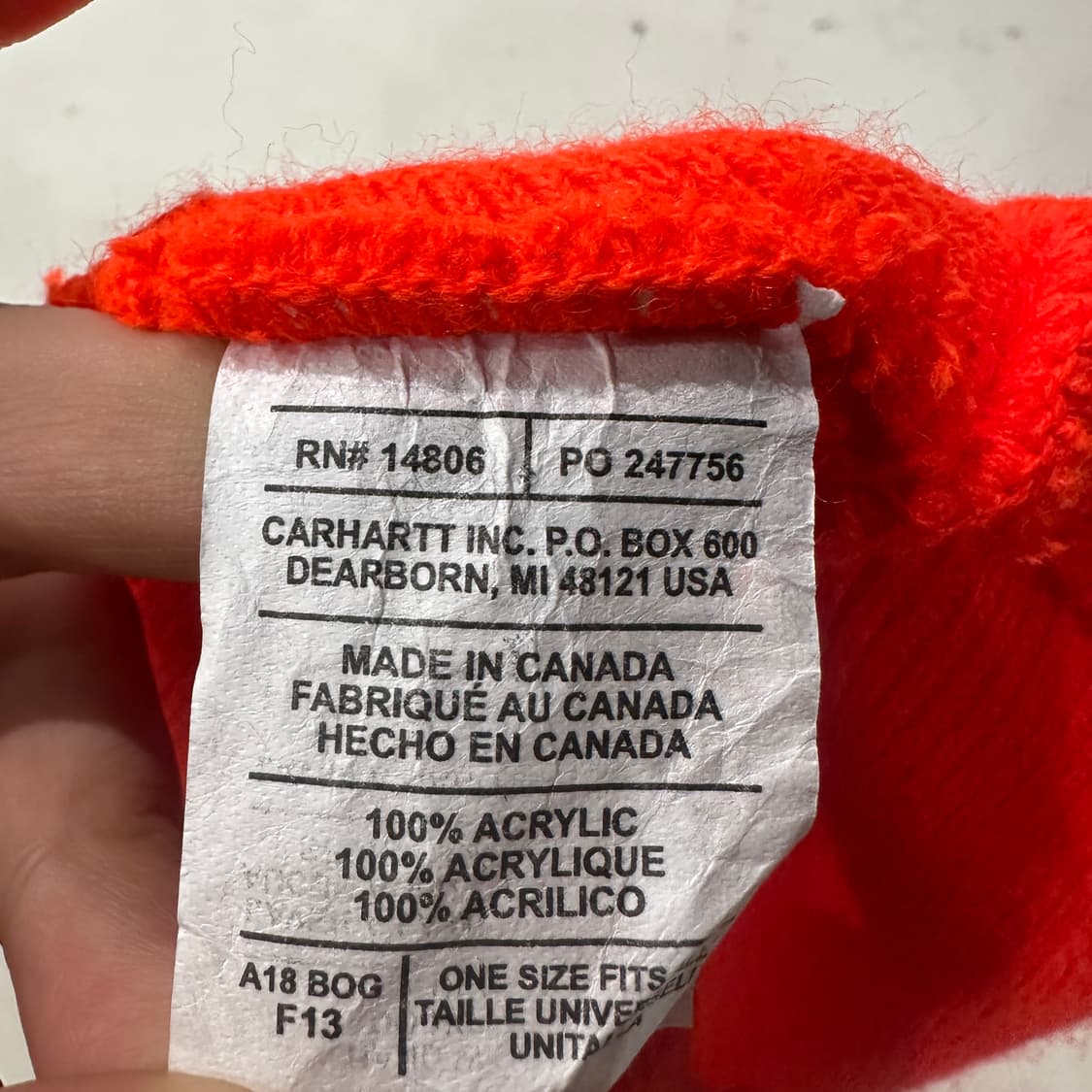 칼하트 형광 비니 FREE 상품이미지3