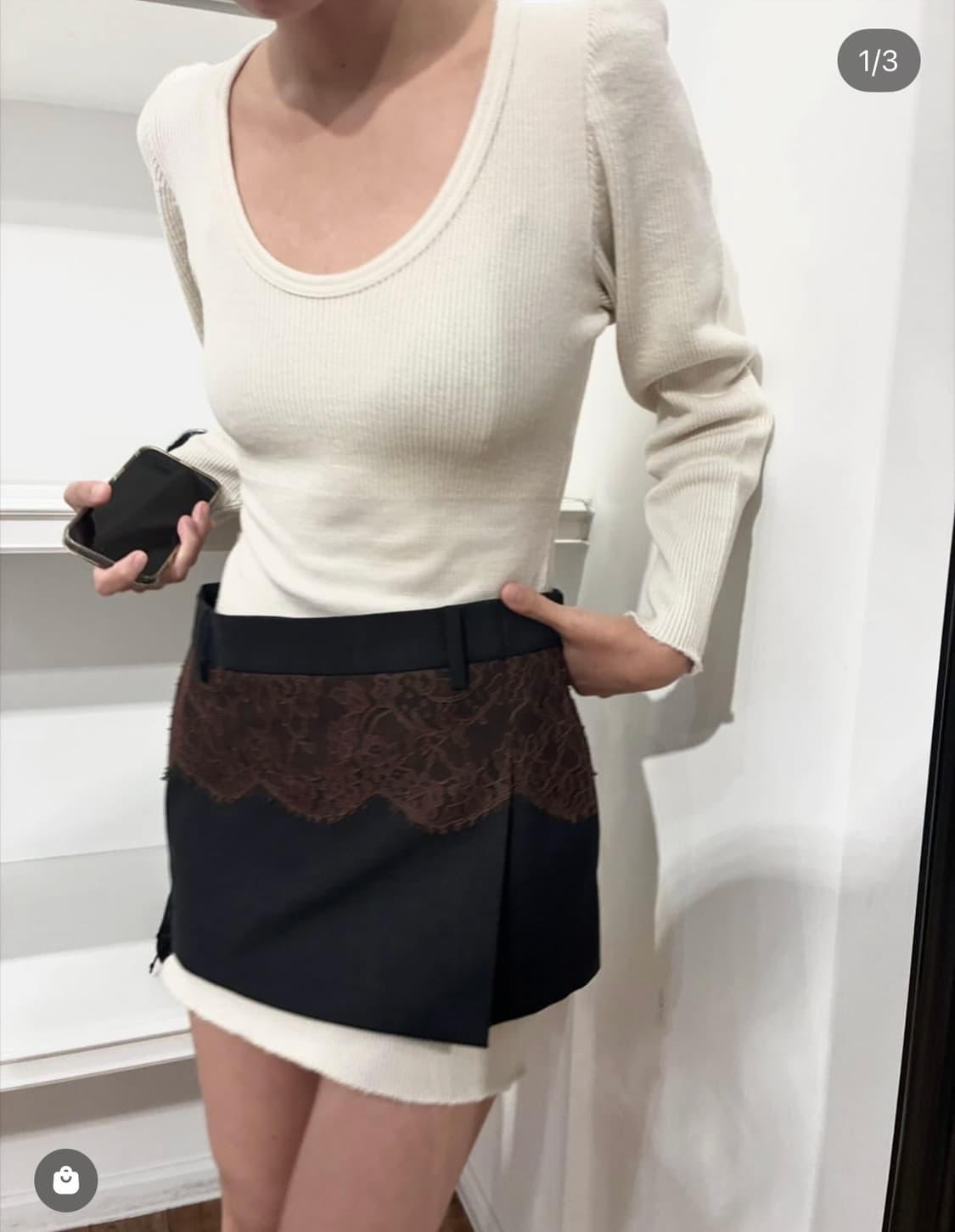 fumika uchida 후미카우치다 lace skirt 상품이미지1