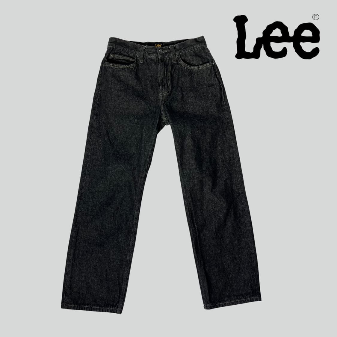 [30]LEE 리 스트레이트 핏 흑청 데님 팬츠 상품이미지1
