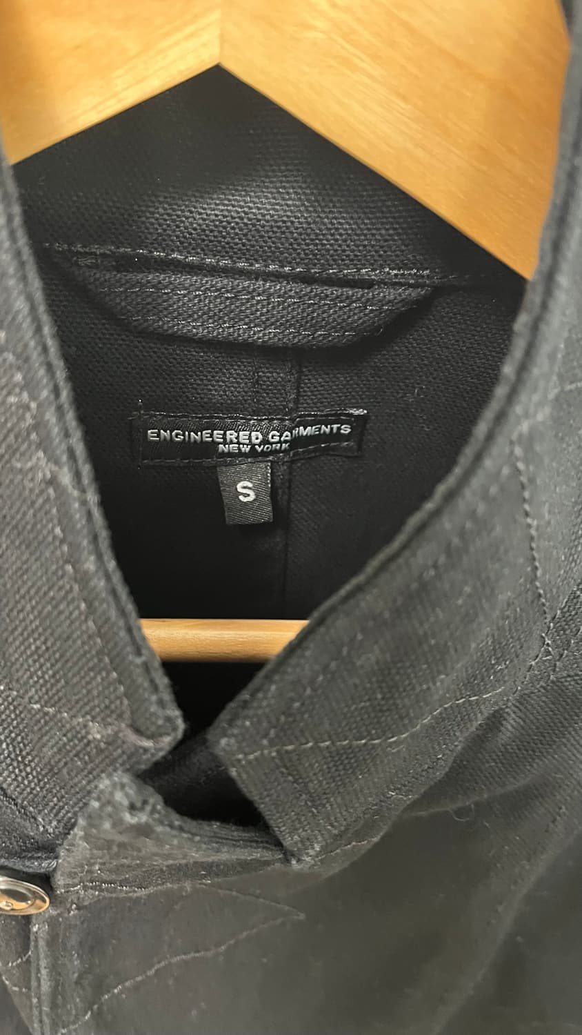 [95~100] 엔지니어드 가먼츠 12oz 덕 캔버스 베드포드 자켓 블랙 상품이미지4