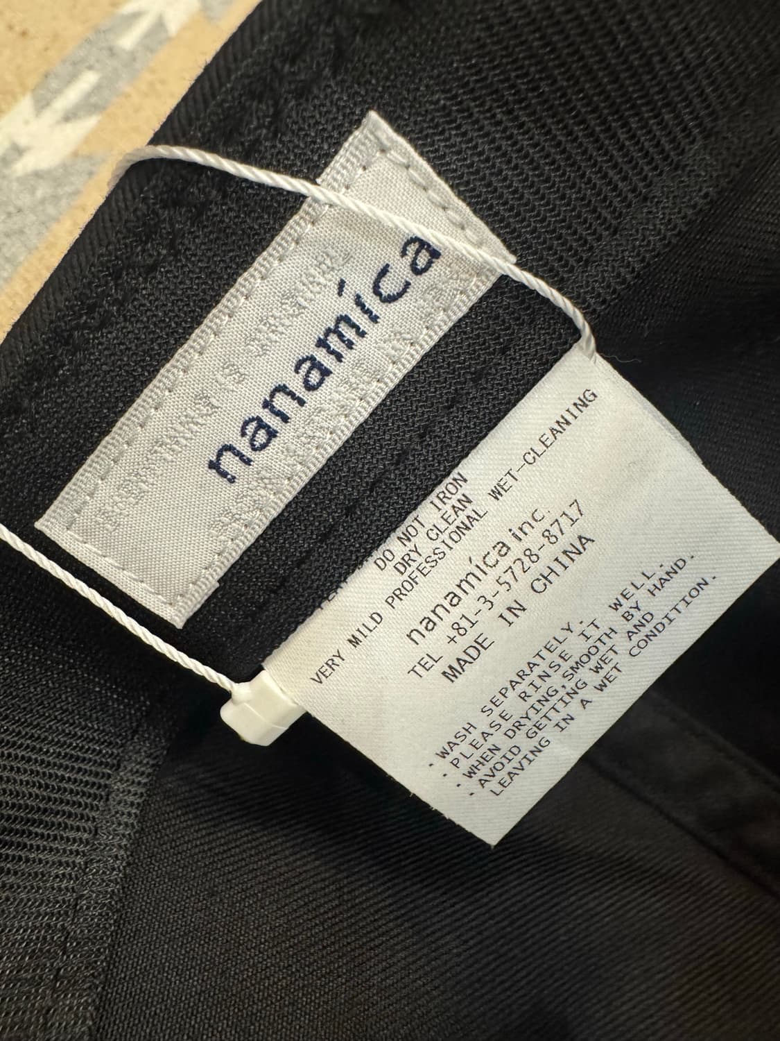 [OS] 나나미카 6패널 치노 캡 블랙 상품이미지6