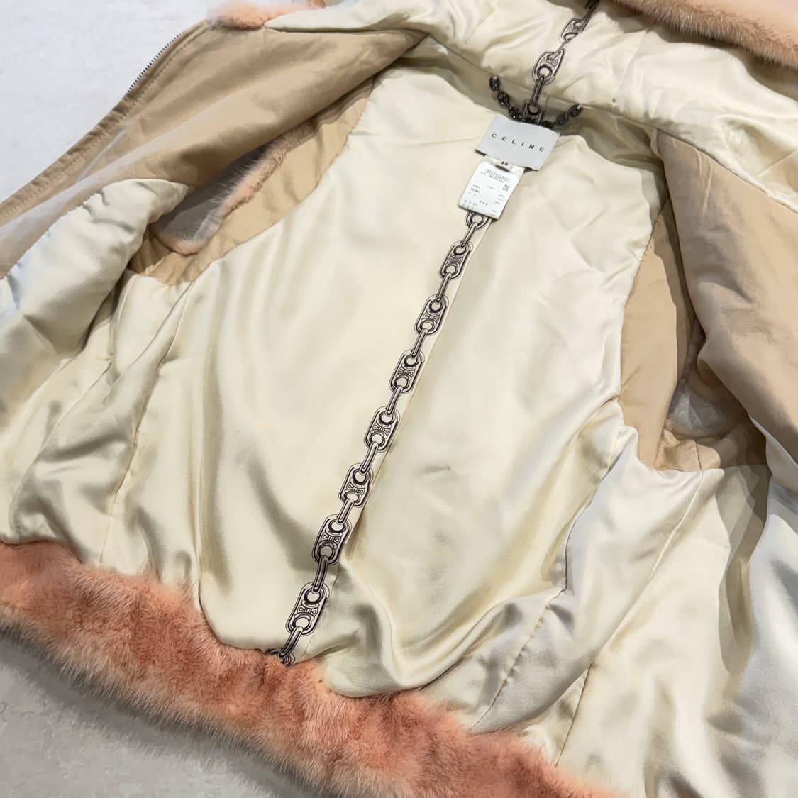 CELINE 핑크 퍼 베스트 밍크 상품이미지6