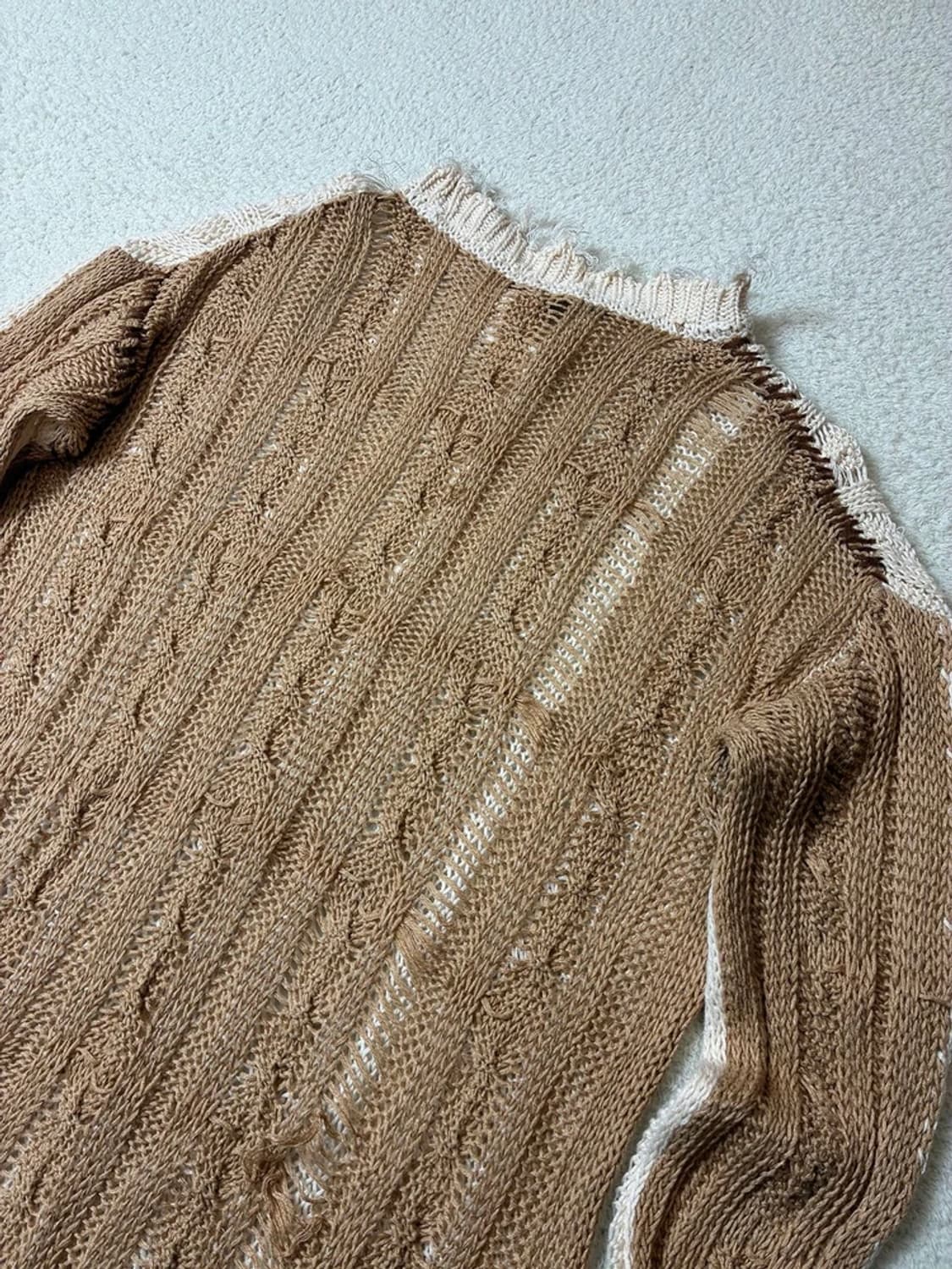 앤더슨벨 린넨 코튼 그런지 레이어드 니트 PN6855 상품이미지5