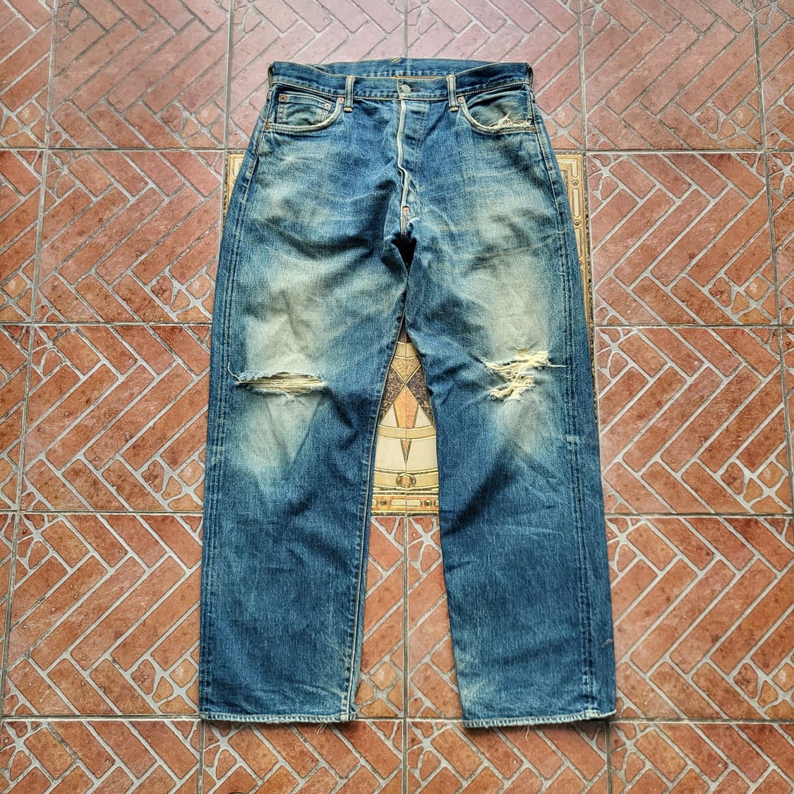 에비수 재팬 셀비지 데님 팬츠 상품이미지1