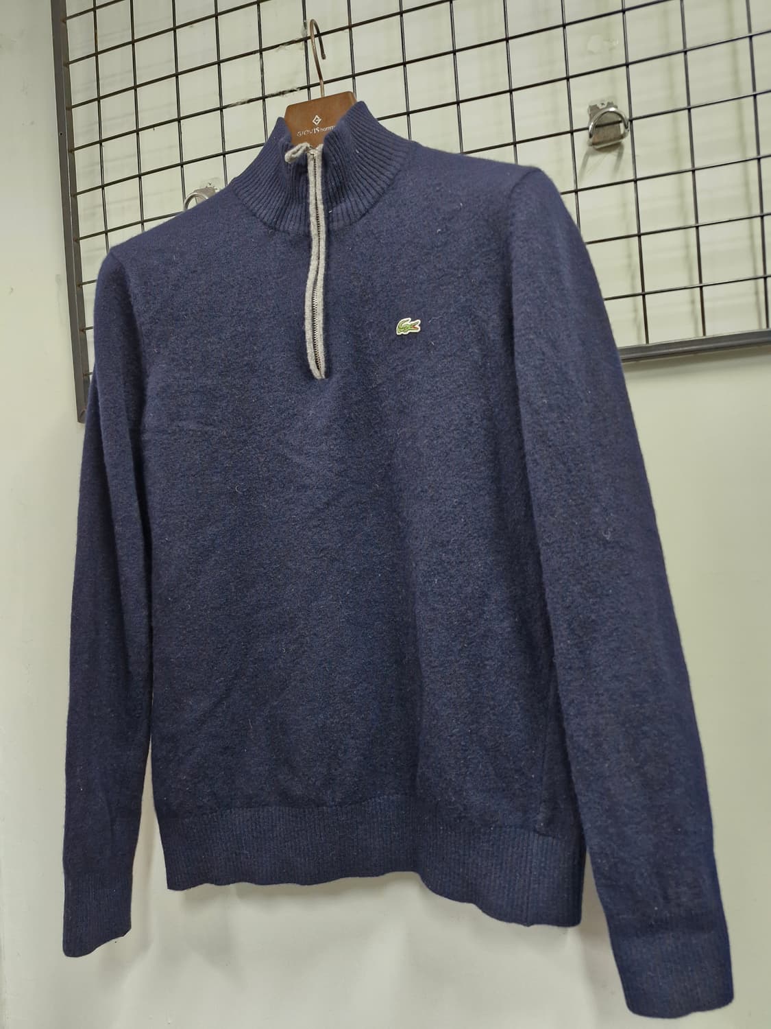 100L 라코스테 반집업 모 니트. 상품이미지3