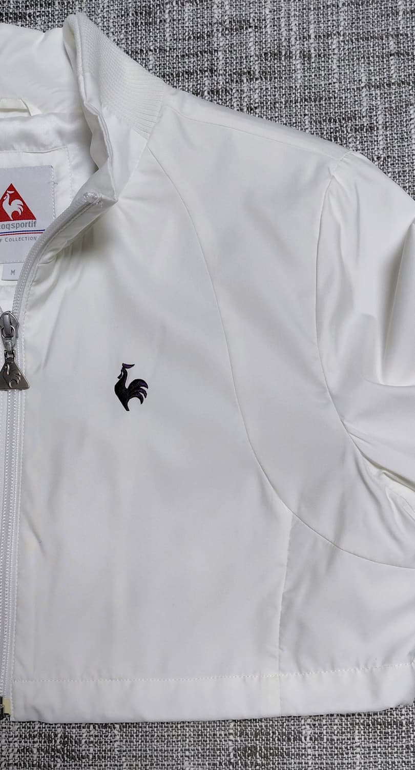 [M] 르꼬끄 골프 크롭 바람막이 화이트 여성 자켓 상품이미지4