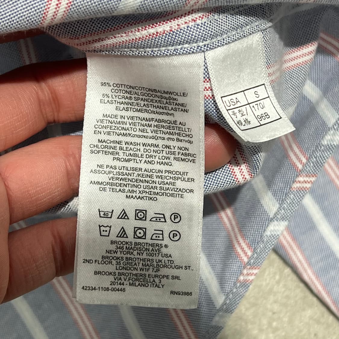 브룩스브라더스 스트라이프셔츠 s09568 상품이미지6