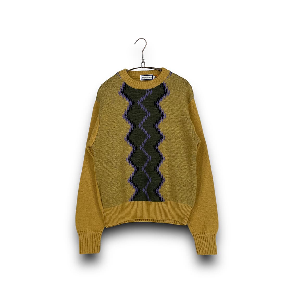 입생로랑 패턴 울 니트 상품이미지1